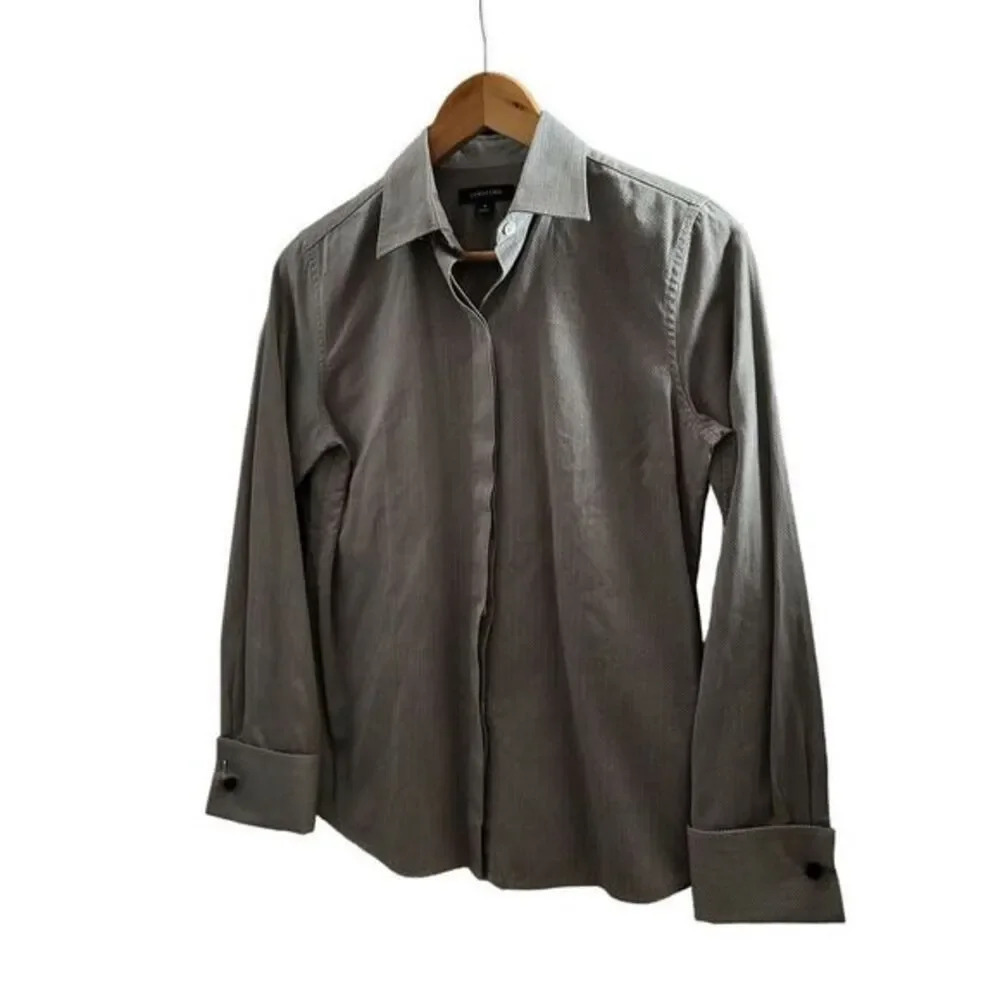 Lands End Button Down Shirt Size 4